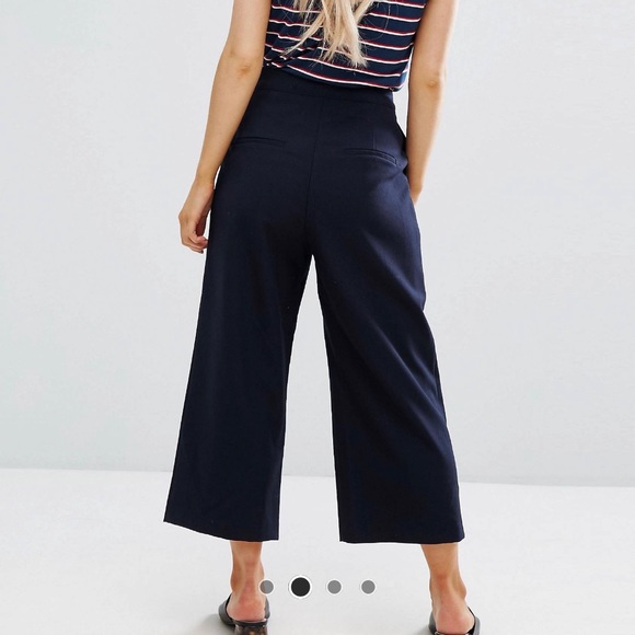 Nautical button detailed culottes - Picture 3 of 3